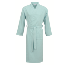 Carl Ross Unisex Badjas Kimono 38100 Ocean blue/Offwhite L