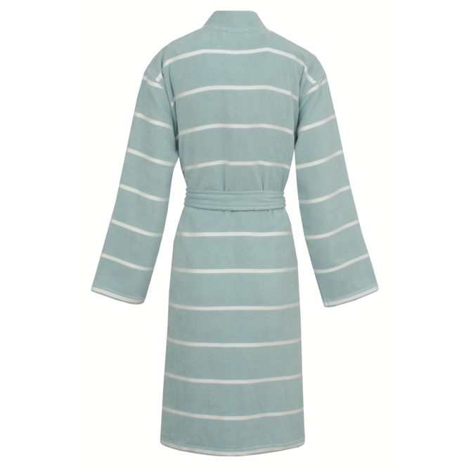 Carl Ross Unisex Badjas Kimono 33110 Ocean blue/Offwhite XL Carl Ross Unisex Badjas Kimono 33110 Ocean blue/Offwhite XL