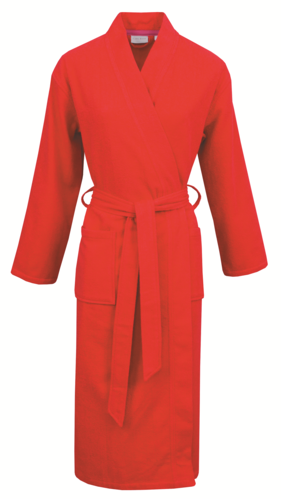 Carl Ross Carl Ross Unisex Badjas Kimono 37100 Intense red/Pink M afbeelding