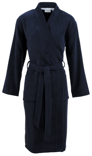 Carl Ross Carl Ross Unisex Badjas Kimono 37100 Night blue/White XXL afbeelding
