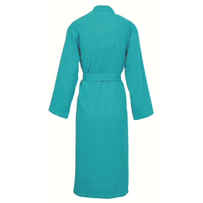Carl Ross Unisex Badjas Kimono 37100 Turquoise/White L Carl Ross Unisex Badjas Kimono 37100 Turquoise/White L