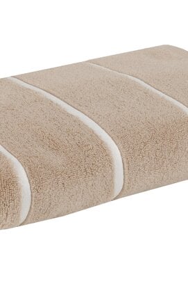 Carl Ross Saunahanddoek 18300 Khaki/Offwhite  70x200