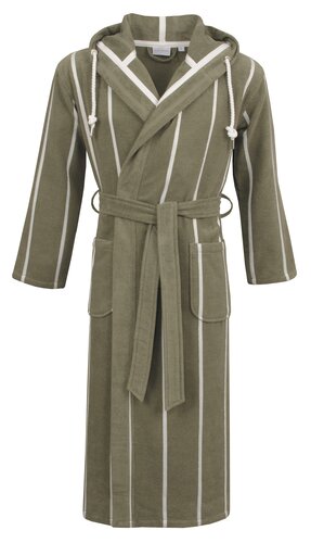 Carl Ross Carl Ross Unisex Badjas met Capuchon 35300 Lime green/Offwhite XL afbeelding