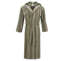 Carl Ross Unisex Badjas met Capuchon 35300 Lime green/Offwhite L