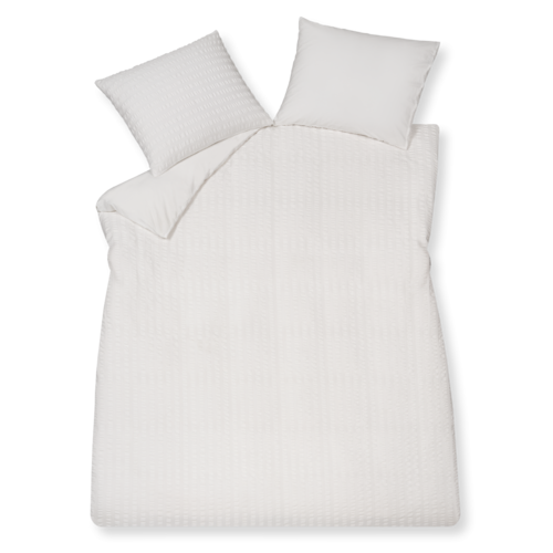Vandyck Vandyck Dekbedovertrek Pure 80 Seersucker white 2-persoons (200x200/220 ) afbeelding
