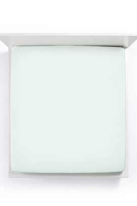 Bella Donna Hoeslaken Jersey Eenpersoons pastelgroen-0629 70/190-80/220