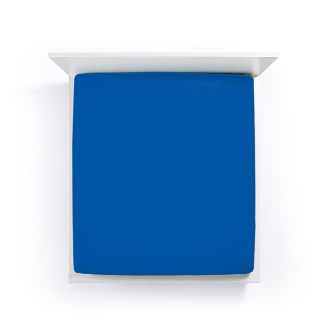 Bella Donna Hoeslaken Jersey Tweepersoons royalblauw-0183 140/190-160/220