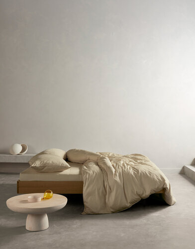 Essenza Essenza Minte Dekbedovertrek 140x200/220 Taupe afbeelding