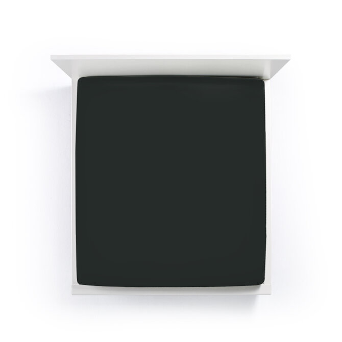 Bella Donna Jersey La Piccola Duo 1 Splittopperhoeslaken 180x190-200 cm zwart-0101