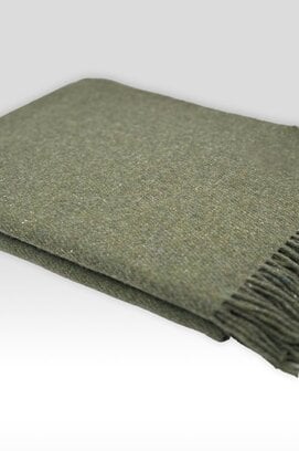 McNutt of Donegal plaid Forever Wool 145x200 Khaki