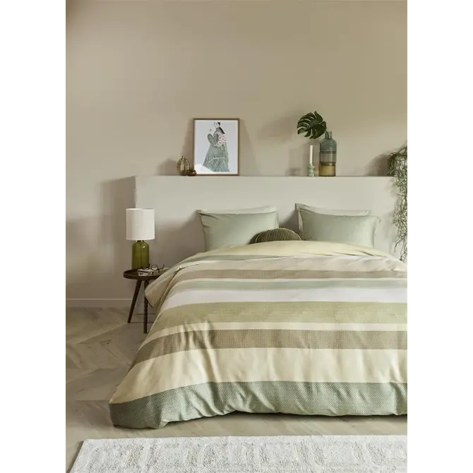 Beddinghouse Audrie dekbedovertrek 200x200/220 Green