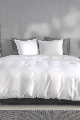 Zo! Home Satinado Dekbedovertrek 140x200/220 White