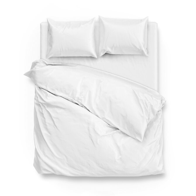 Zo! Home Satinado Dekbedovertrek 140x200/220 White