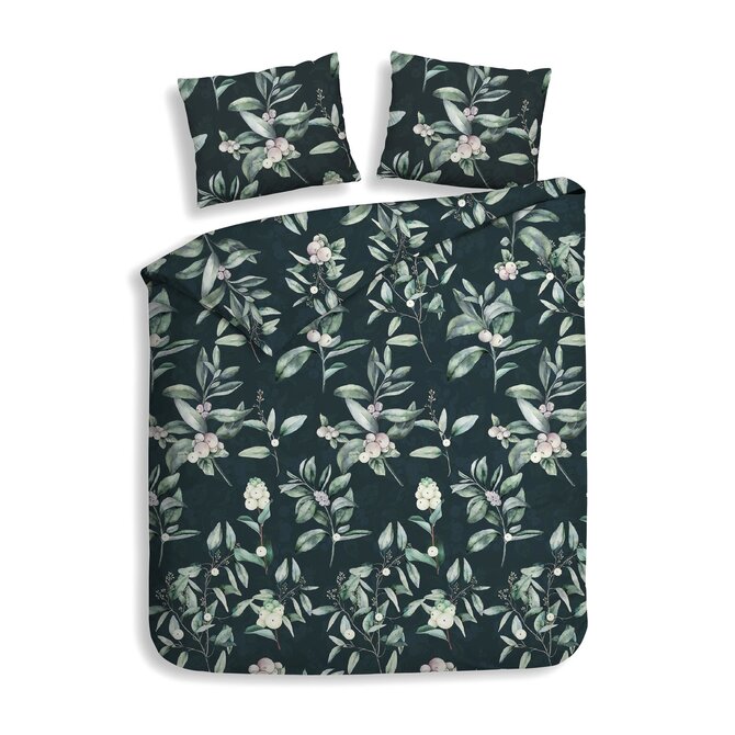 Heckett&Lane GOTS Cleo Dekbedovertrek Bottle Green