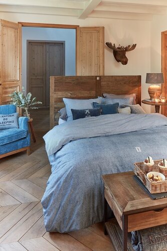 Rivièra Maison Rivièra Maison Dekbedovertrek Gingham Blue afbeelding