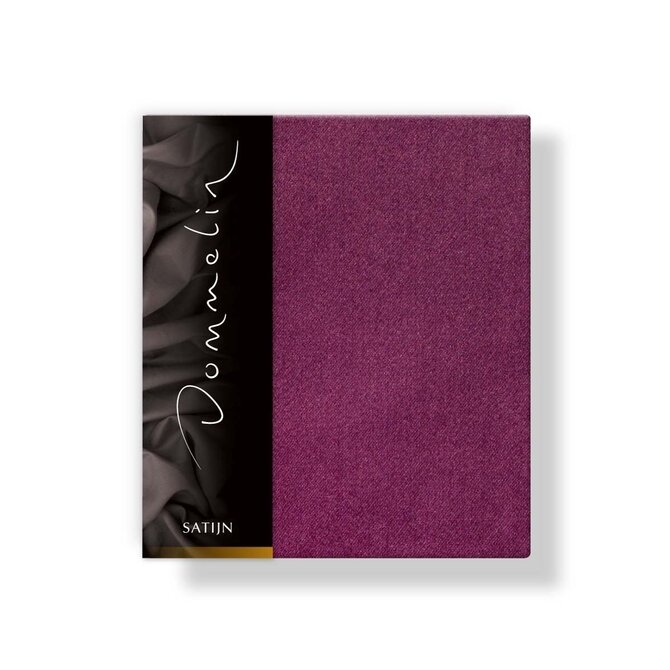 Dommelin Kussensloop Uni Satijn 300TC 582 Aubergine 50x70