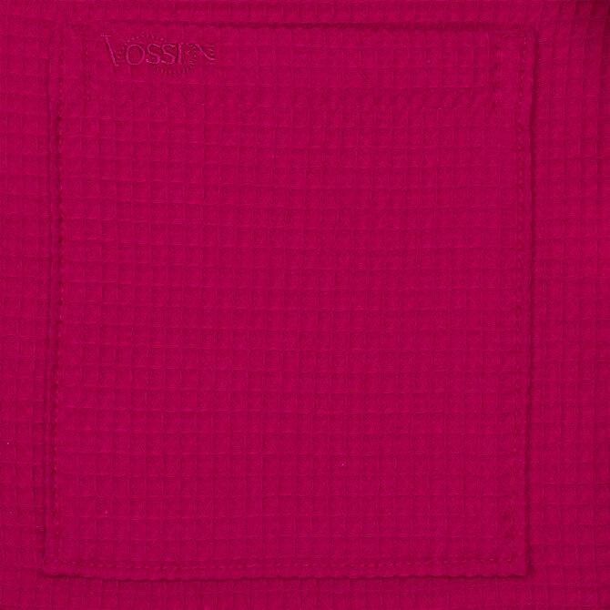 Vossen Unisex badjas ROM Pique-U cranberry XS Vossen Unisex badjas ROM Pique-U cranberry XS