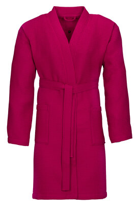 Vossen Unisex badjas ROM Pique-U cranberry L