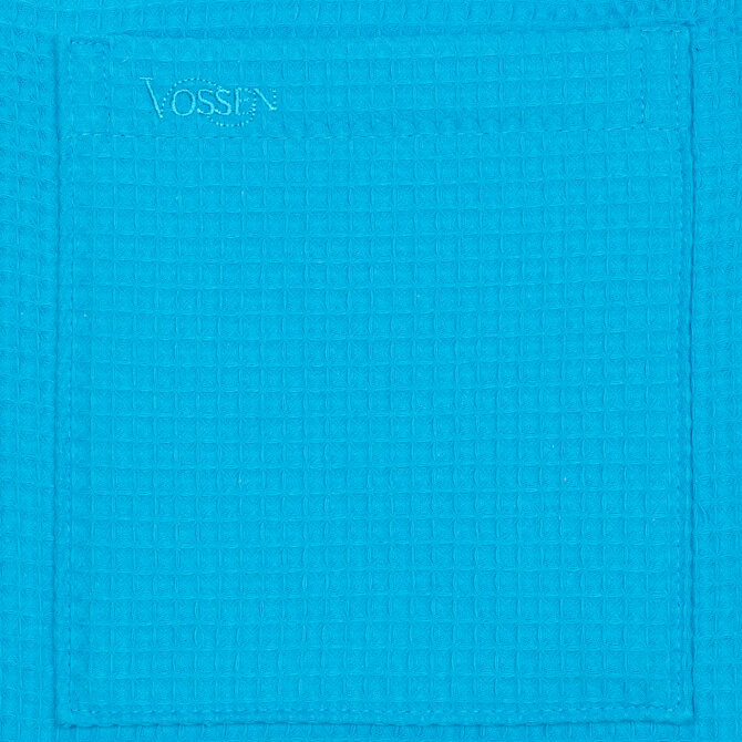 Vossen Unisex badjas ROM Pique-U turquoise M Vossen Unisex badjas ROM Pique-U turquoise M