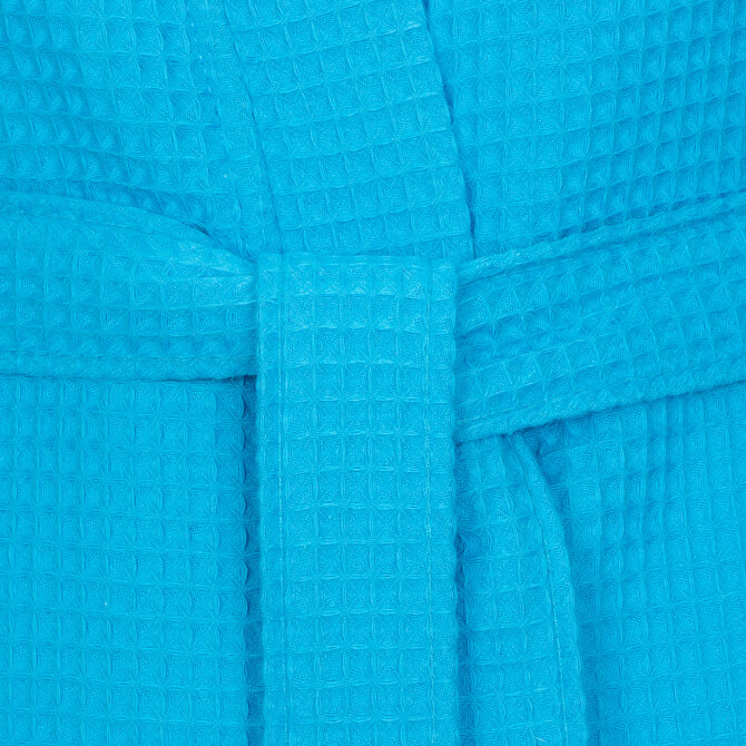Vossen Unisex badjas ROM Pique-U turquoise S Vossen Unisex badjas ROM Pique-U turquoise S