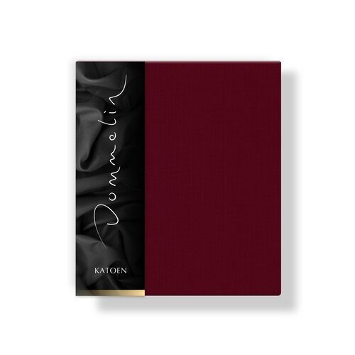 Dommelin Dommelin Kussensloop Uni Katoen 144 Bordeaux 60x70 cm afbeelding