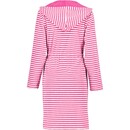 Cawö Cawo Dames Korte badjas met rits en capuchon, extralicht 834 27 Pink Maat XS