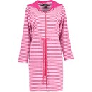 Cawö Cawo Dames Korte badjas met rits en capuchon, extralicht 834 27 Pink Maat S