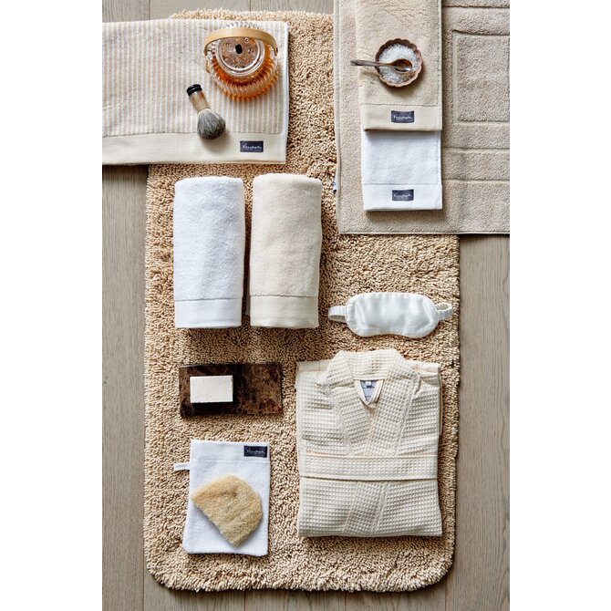 Vandyck Home Towel Petit Ligne bleachedsand handdoek 60x110