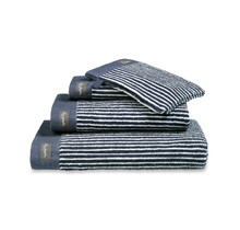 Vandyck Home Petit Ligne Blue Ink Handdoek 60x110