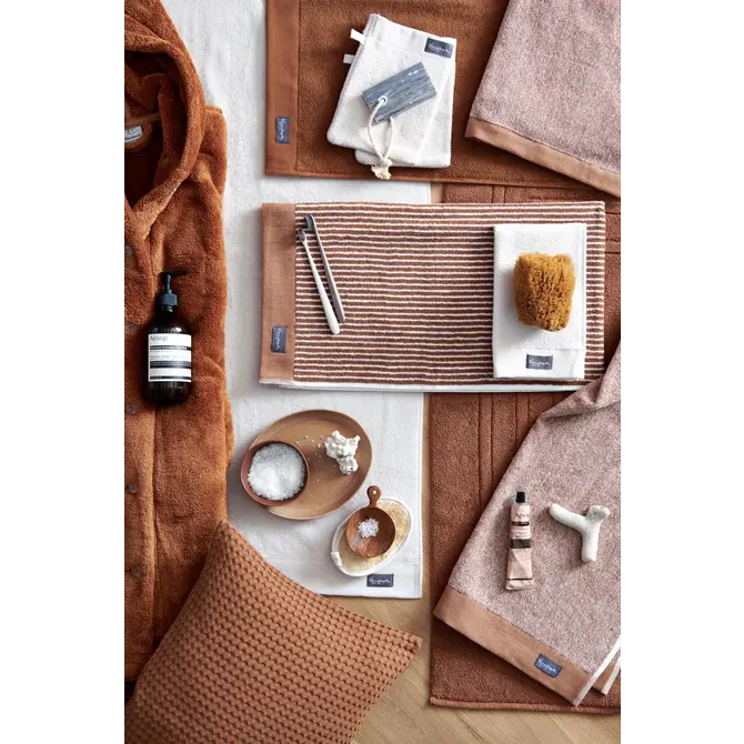 Vandyck Home Petit Ligne Cognac Washandje 16x22