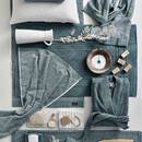 Vandyck Vandyck Home Petit Ligne Pearl Blue Washandje 16x22