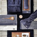 Vandyck Vandyck Home Petit Ligne Blue Ink Gastendoekje 30x50