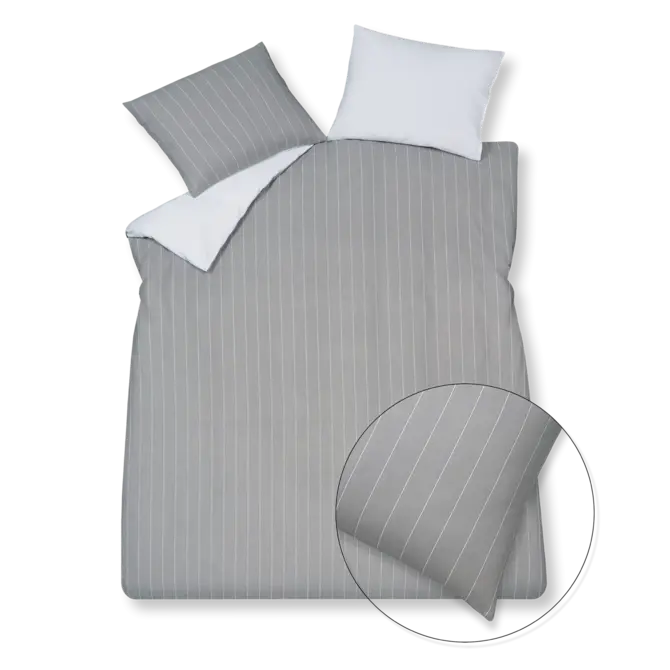Vandyck Home Puglia Percale grey Kussensloop (60x70)