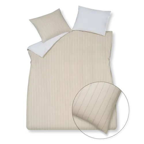 Vandyck Vandyck Dekbedovertrek Home Puglia Percale creamtan 2-persoons (200x200/220 ) afbeelding