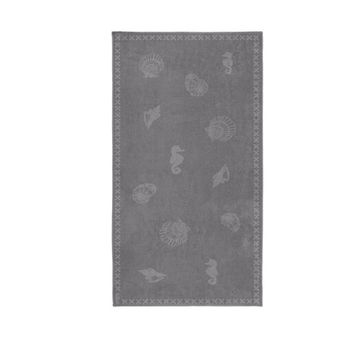 Seahorse Seahorse Strandlaken Shells Grey 100x200 afbeelding