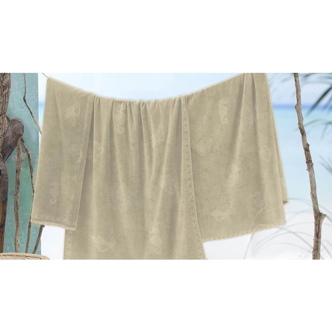 Seahorse Strandlaken Shells Sand 100x200 Seahorse Strandlaken Shells Sand 100x200