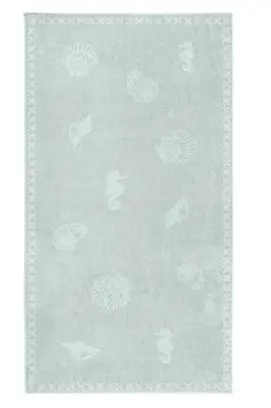 Seahorse Strandlaken Shells Mist 100x200
