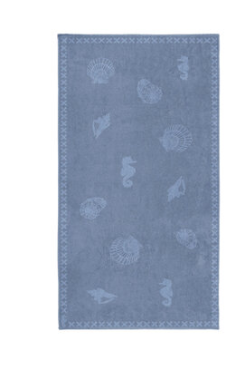 Seahorse Strandlaken Shells Jeans 100x200