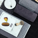 Vandyck Vandyck Home Mouline Off Black Handdoek 60x110