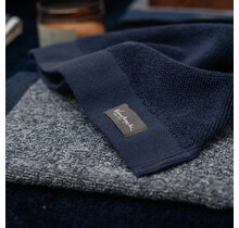 Vandyck Home Mouline Blue Ink Washandje 16x22