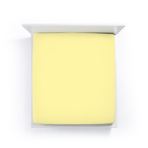 Bella Donna Bella Donna Jersey La Piccola Duo 1 Splittopperhoeslaken 180x190-200 cm lichtgeel-0091 afbeelding