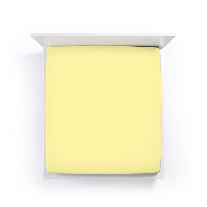 Bella Donna Jersey La Piccola Topperhoeslaken 100x210-220 cm lichtgeel-0091 Bella Donna Jersey La Piccola Topperhoeslaken 100x210-220 cm lichtgeel-0091