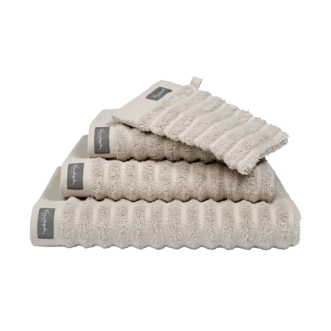 Vandyck Home Wave Stone Handdoek 60x110 Vandyck Home Wave Stone Handdoek 60x110