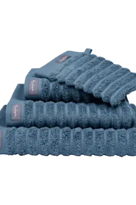 Vandyck Home Wave Vintage Blue Douchelaken 70X140