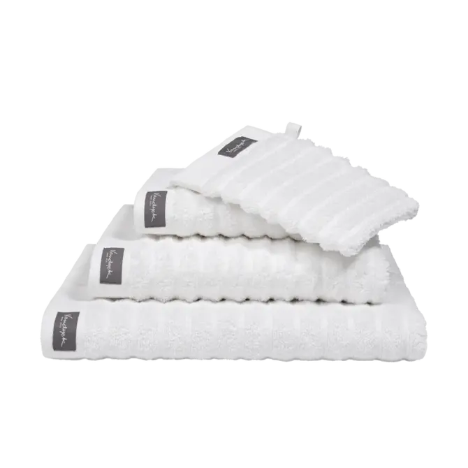 Vandyck Home Wave White Gastendoekje 40X60