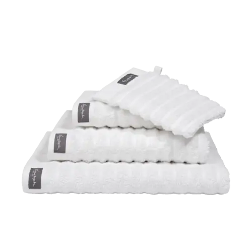 Vandyck Vandyck Home Wave White Handdoek 60x110 afbeelding