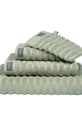Vandyck Home Wave Smoke Green Handdoek 60x110