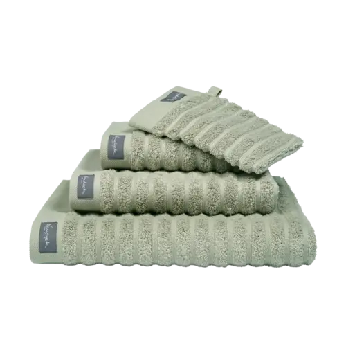 Vandyck Vandyck Home Wave Smoke Green Handdoek 60x110 afbeelding