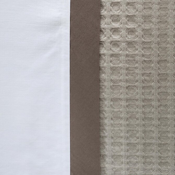 Dommelin  Dekbedovertrek Bari Percal 200TC Kaki-Nootmuskaat 140x200/220 cm