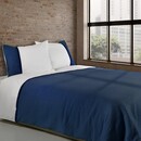 Dommelin Dommelin  Dekbedovertrek Bari Percal 200TC Jeansblauw-Navy 140x200/220 cm